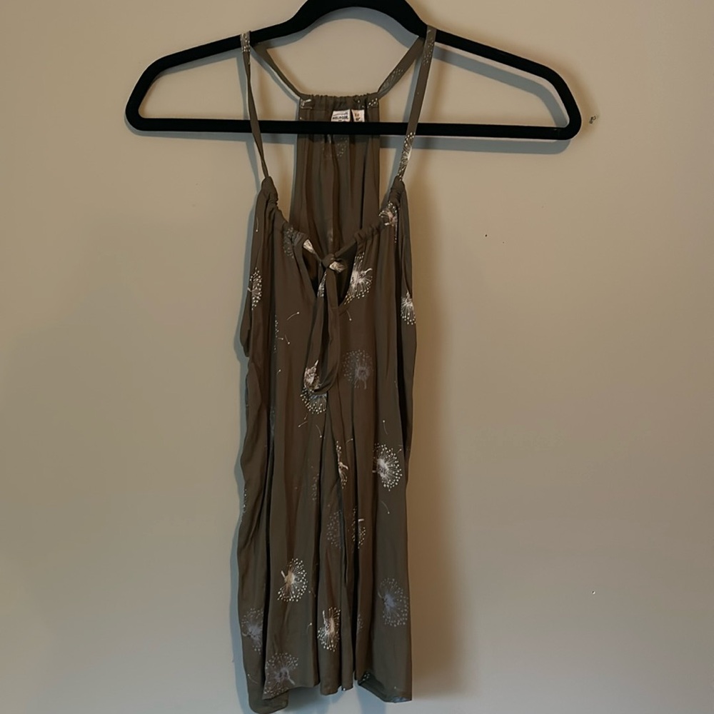 Melrose and Market Green Dandelion Tank Top